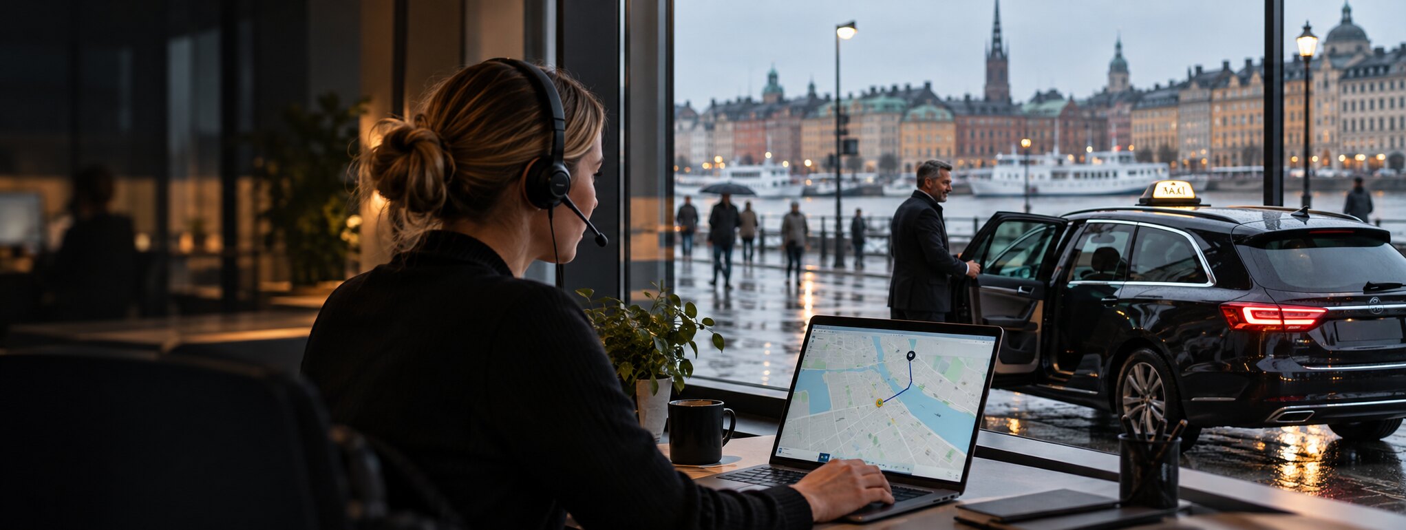 Ordrivo RideFlow Taxi Booking i en verklig företagsmiljö